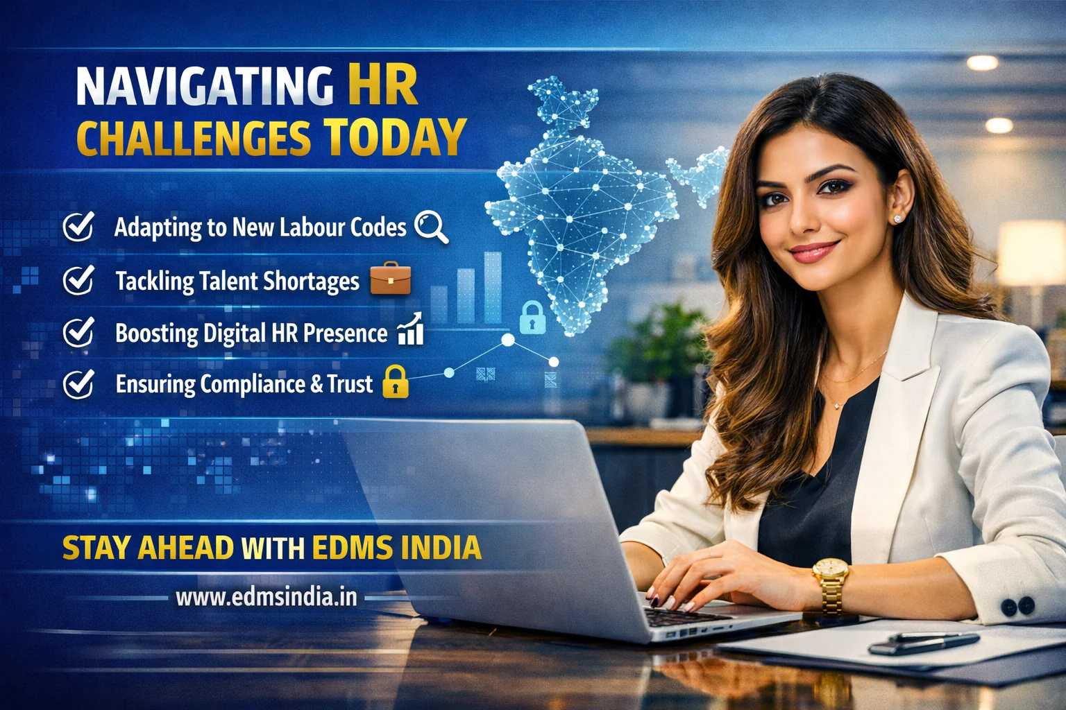 HR challenges evolve every day — from compliance to talent retention. EDMS India helps you stay ahead, today and always.